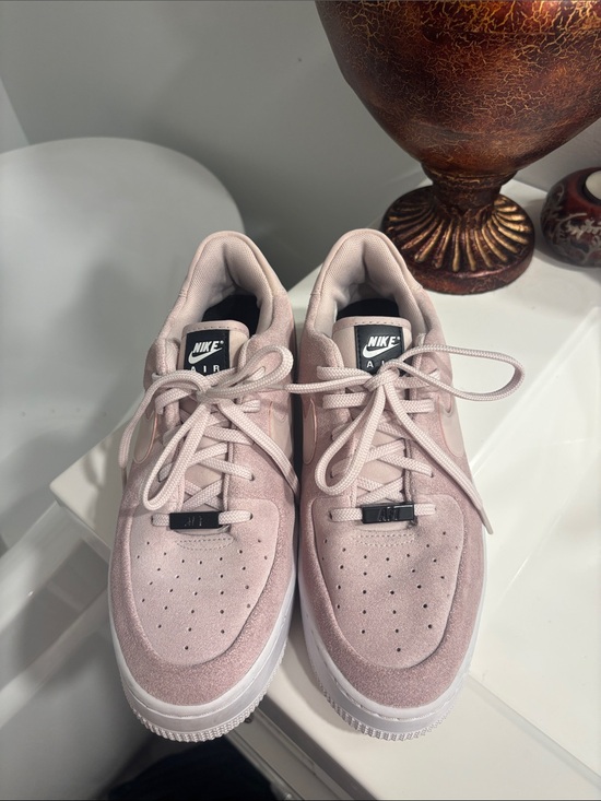 Nike Shoes - Nike Air Force 1 Low Suede Sneakers - Pale Pink